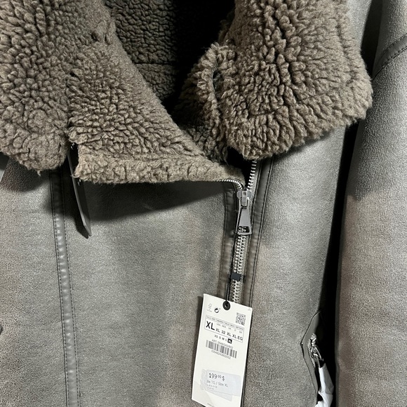Zara Double Faced Jacket Gray 3548/243 - Picture 6 of 6